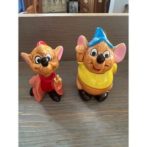 Disney Jaq Gus Gus Figurines Ceramic Walt Disney World Collectible Mice